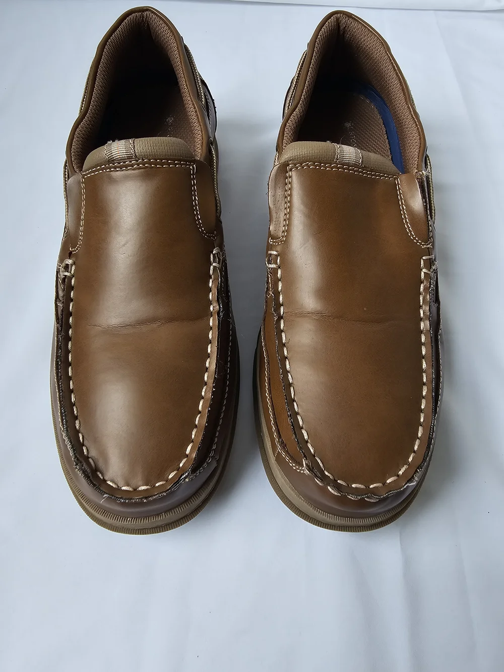 Stone Canyon Men's Brown Slip-On Boat Shoes / Loafers - Size 8.5M